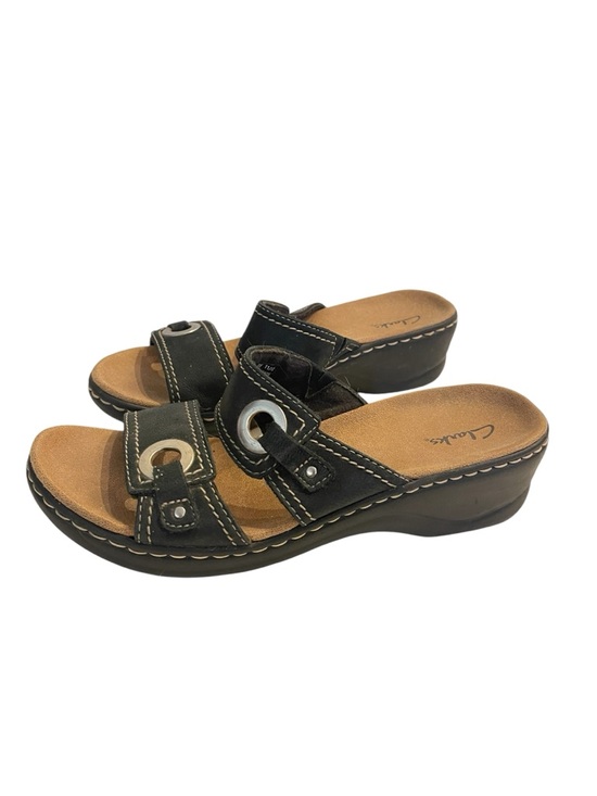 Clarks Shoes - Clarks Brown Leather Lexi Willow Sandals Shoes